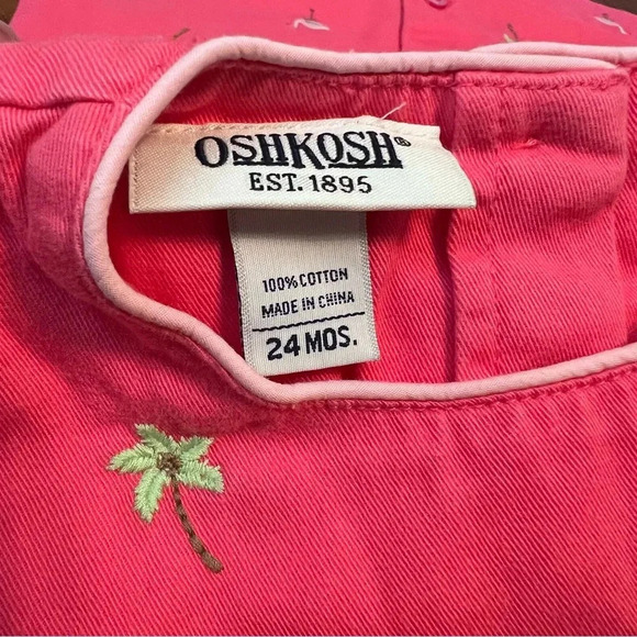 Vintage OshKosh Denim Beach Embroidered Dress with Bloomers 24 Months - Picture 5 of 5